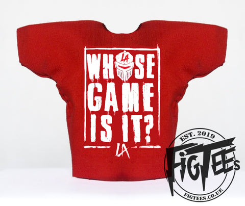 LA Knight Who's Game Action Figure Tee